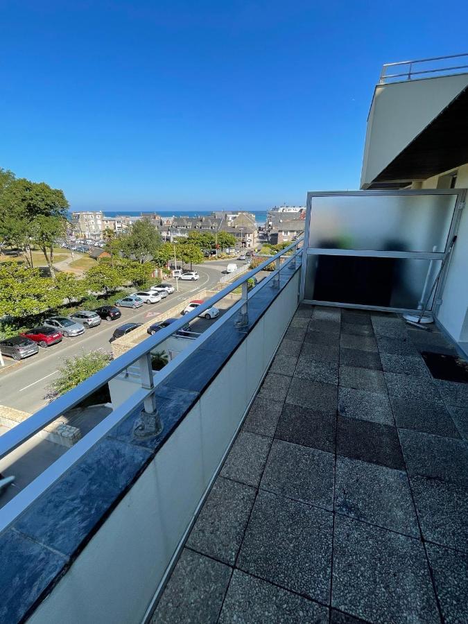Studio calme avec terrasse vue mer Pleneuf-Val-Andre Esterno foto
