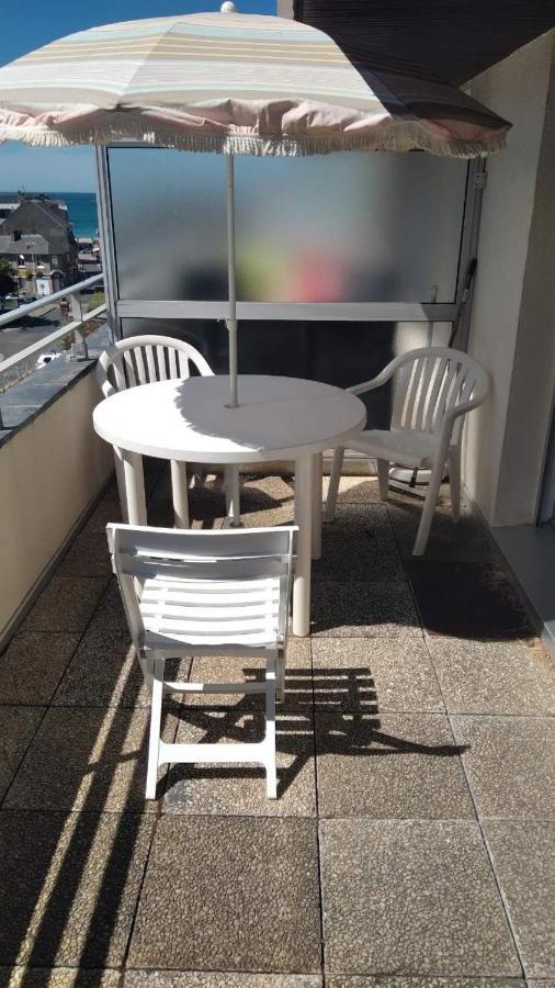 Studio calme avec terrasse vue mer Pleneuf-Val-Andre Esterno foto